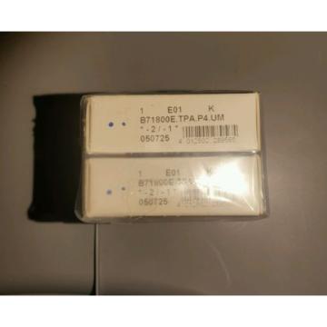 FAG  B71800E . TPA.P4.UM Bearings 2 pc