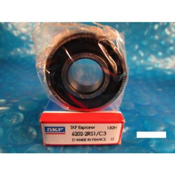 SKF 6202 2RS1 C3,Deep Groove roller Bearing(=2 NTN VV, NSK, FAG, Fafnir 202PP)