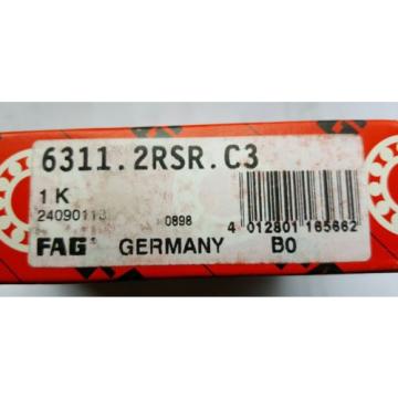 FAG Deep Groove Ball Bearing 6311 2ZR