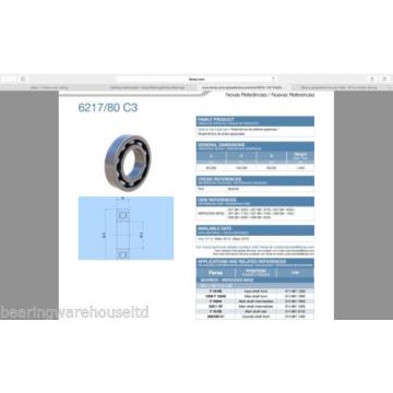 A&amp;S Fersa 6217/80 C3 Bearing equivalent to FAG 805045 (80x150x28)