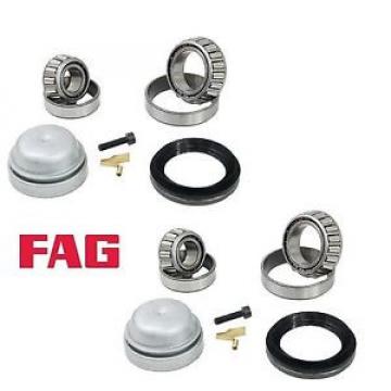 2 FAG L&amp;R Front Wheel Bearing Long Kits w/Grease Cap for Mercedes 380SEC 82-83