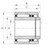 FAG Needle roller/angular contact ball Bearings - NKIB5904-XL