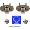 Front Wheel Hub &amp;(OEM) NSK Bearing Kit fit Honda Accord (4Cyl Manual) 03-07 PAIR