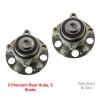 2  Premium Rear Wheel Hub Bearing Assemblies With Warranty Guarantee Fit 512353