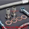 Kinugawa Turbo Oil &amp; Water line Kit Fit Garrett T2 T25 T28 Bush Bearing 150cm