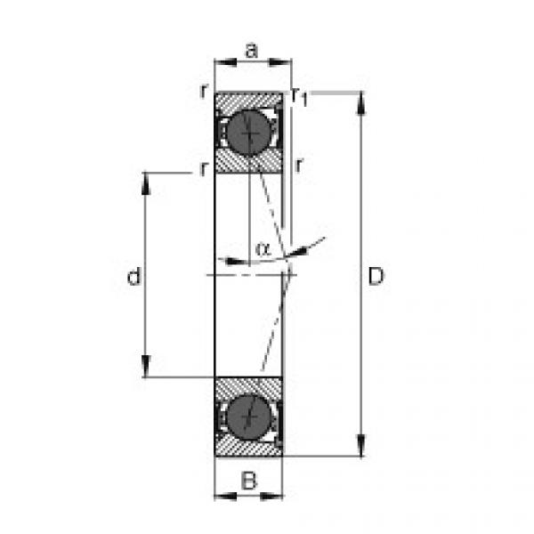 FAG Spindle Bearings - HCB7001-C-2RSD-T-P4S #1 image