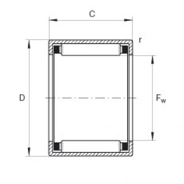 FAG Drawn cup needle roller Bearings with open ends - HK0609 #1 image