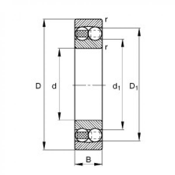 FAG Self-aligning ball Bearings - 1214-TVH #1 image