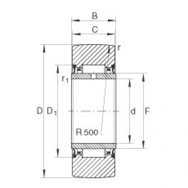 FAG Yoke type track rollers - NA2202-2RSR #1 image