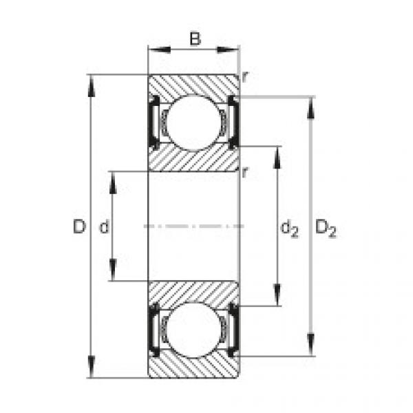 FAG Deep groove ball Bearings - 6000-C-2BRS #1 image