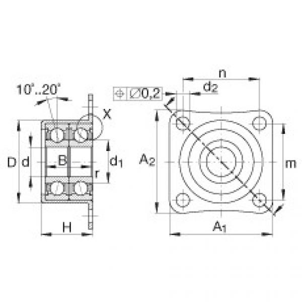 FAG Angular contact ball bearing units - ZKLR1035-2Z #1 image