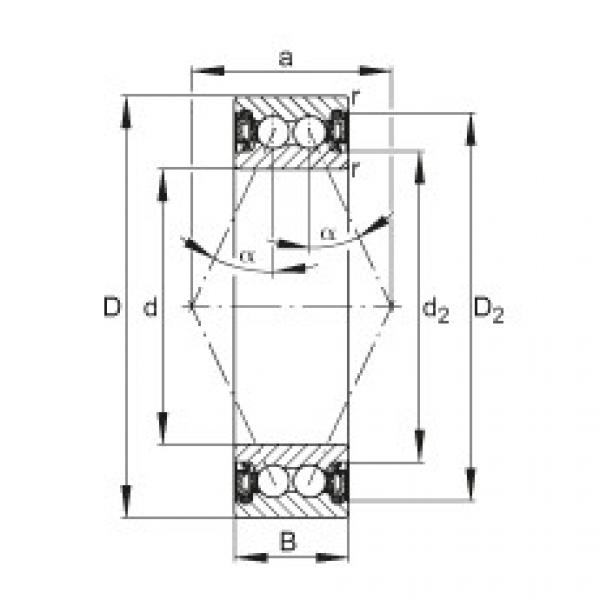 FAG Angular contact ball Bearings - 3003-B-2RZ-TVH #1 image