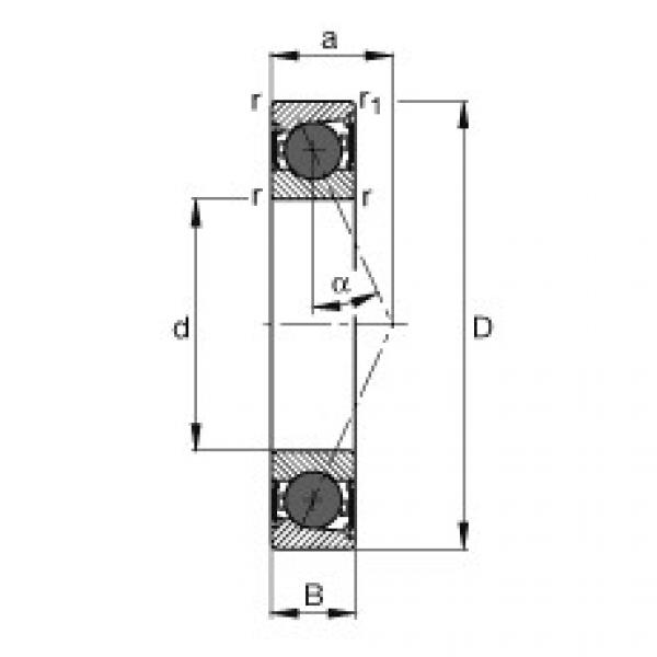 FAG Spindle Bearings - HCB7004-E-2RSD-T-P4S #1 image