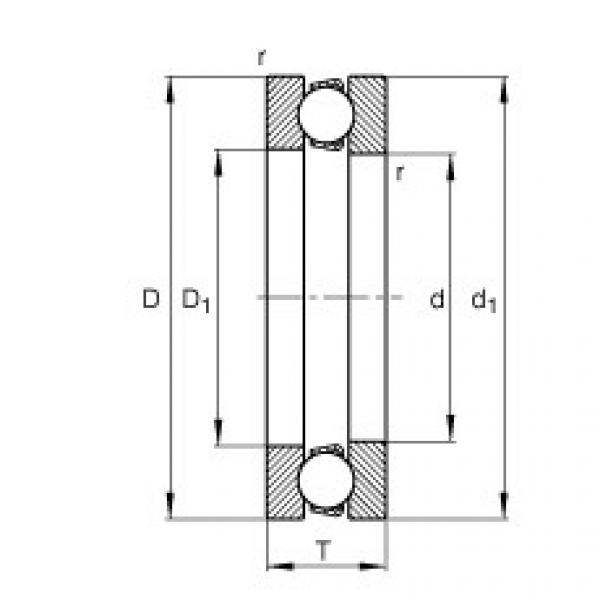 FAG Axial deep groove ball Bearings - 511/500-MP #1 image