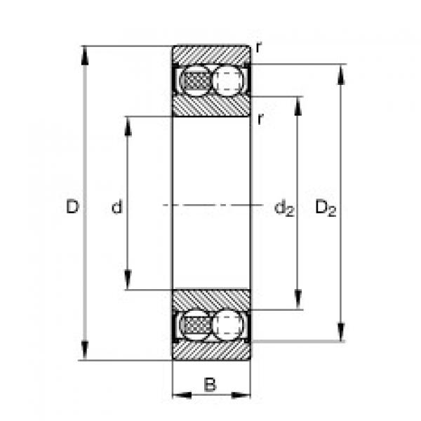 FAG Self-aligning ball Bearings - 2204-2RS-TVH #1 image