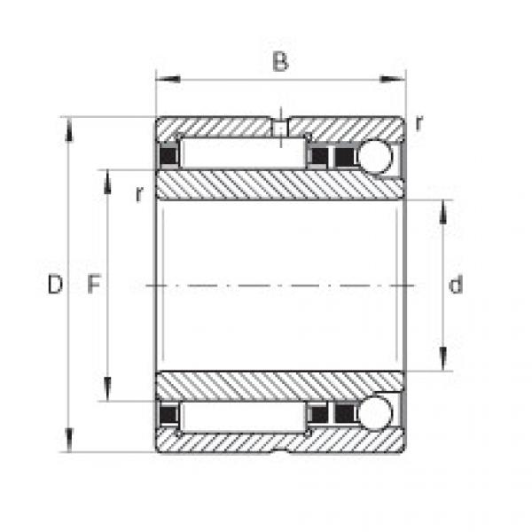 FAG Needle roller/angular contact ball Bearings - NKIA5903-XL #1 image