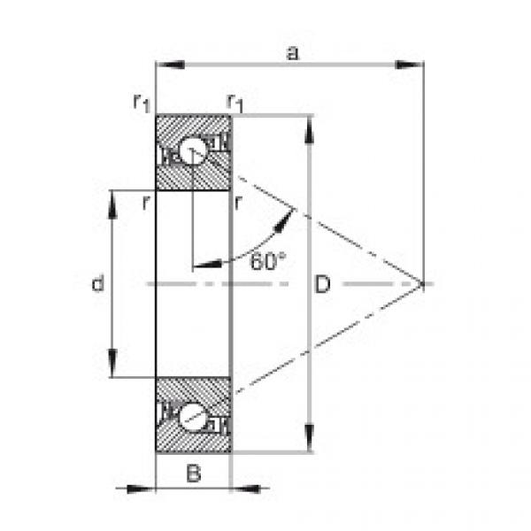 FAG Axial angular contact ball Bearings - 7602025-2RS-TVP #1 image