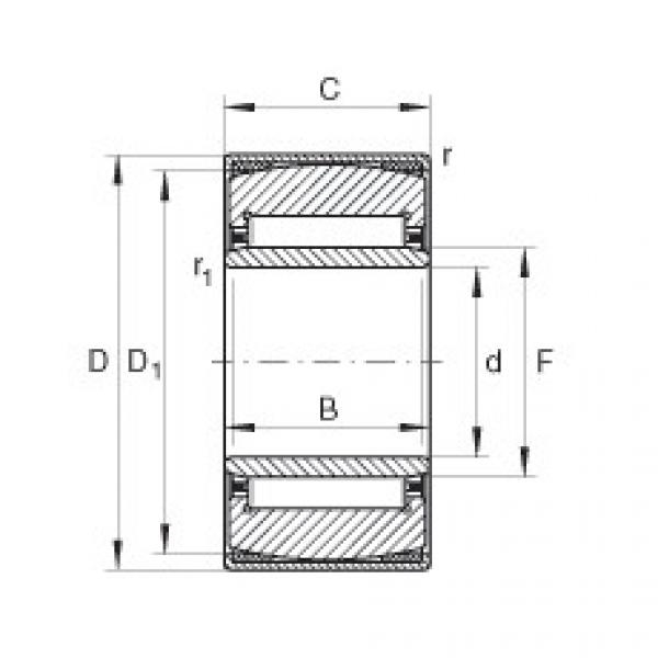 FAG Aligning needle roller Bearings - PNA17/35-XL #1 image