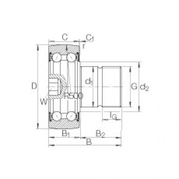 FAG Stud type track rollers - KR5202-2RS #1 image