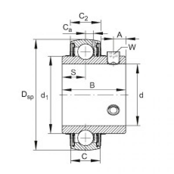 FAG Radial insert ball Bearings - UC202 #1 image