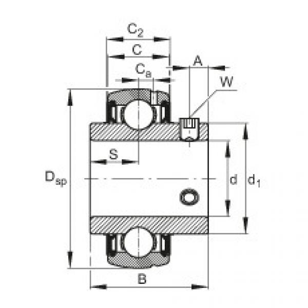 FAG Radial insert ball Bearings - SUC208 #1 image