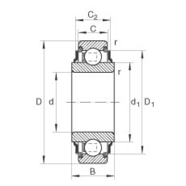 FAG Radial insert ball Bearings - 202-XL-KRR #1 image