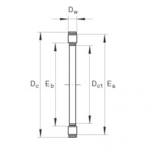 FAG Axial cylindrical roller and cage assembly - K81104-TV #1 image