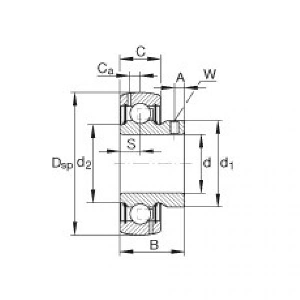 FAG Radial insert ball Bearings - GAY012-NPP-B-AS2/V #1 image