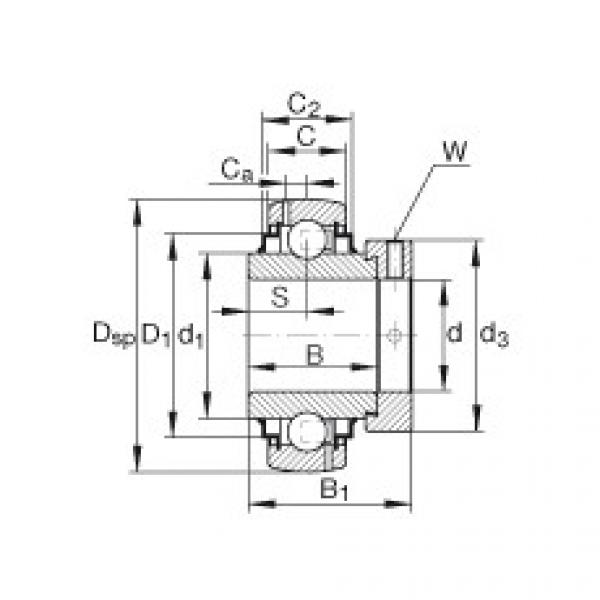 FAG Radial insert ball Bearings - G1012-KRR-B-AS2/V #1 image