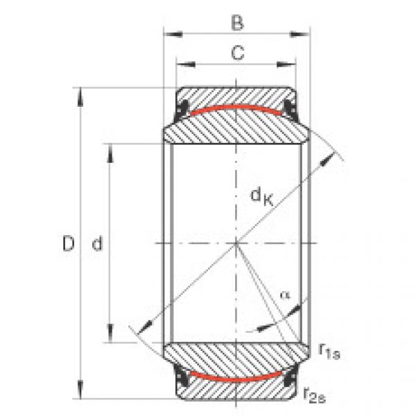 FAG Radial spherical plain Bearings - GE100-UK-2RS #1 image