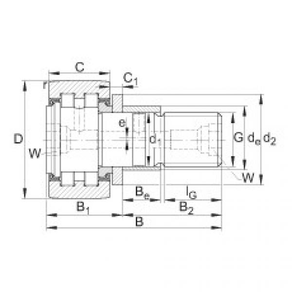 FAG Stud type track rollers - PWKRE40-2RS #1 image