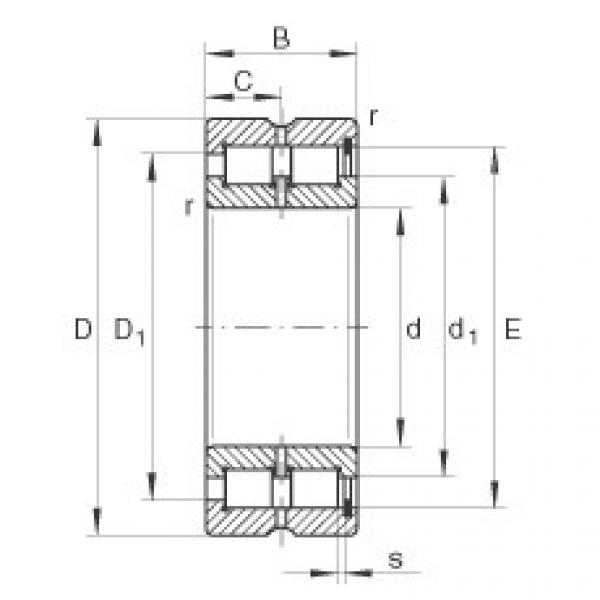 FAG Cylindrical roller Bearings - SL185044-TB #1 image
