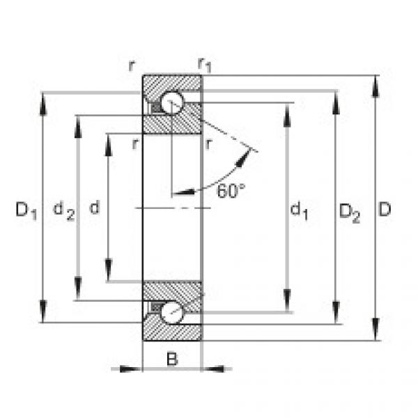 FAG Axial angular contact ball Bearings - BSB2047-SU-L055 #1 image