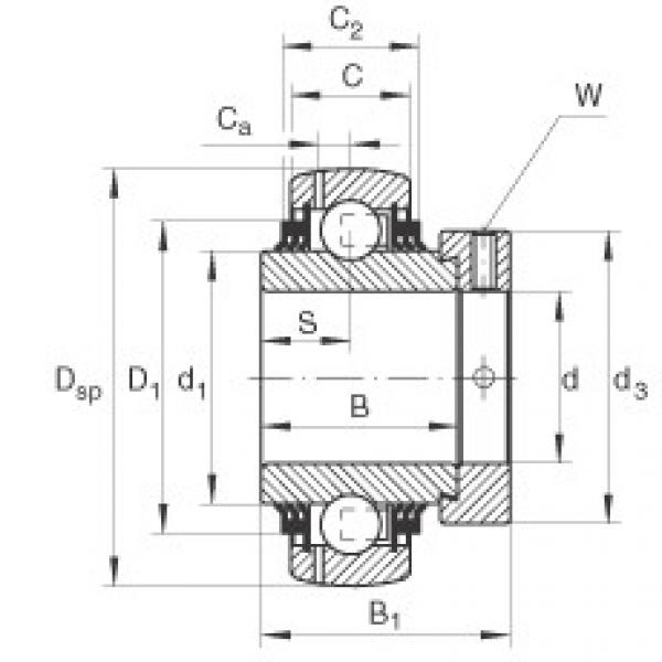 FAG Radial insert ball Bearings - GE30-XL-KTT-B #1 image