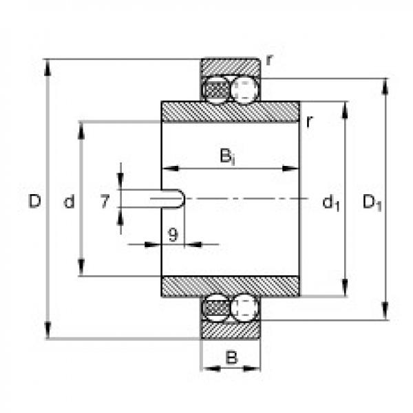 FAG Self-aligning ball Bearings - 11207-TVH #1 image