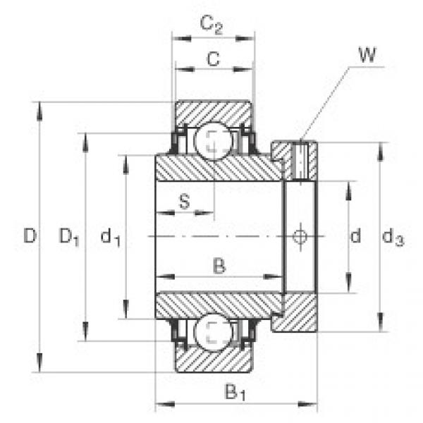 FAG Radial insert ball Bearings - E20-XL-KLL #1 image