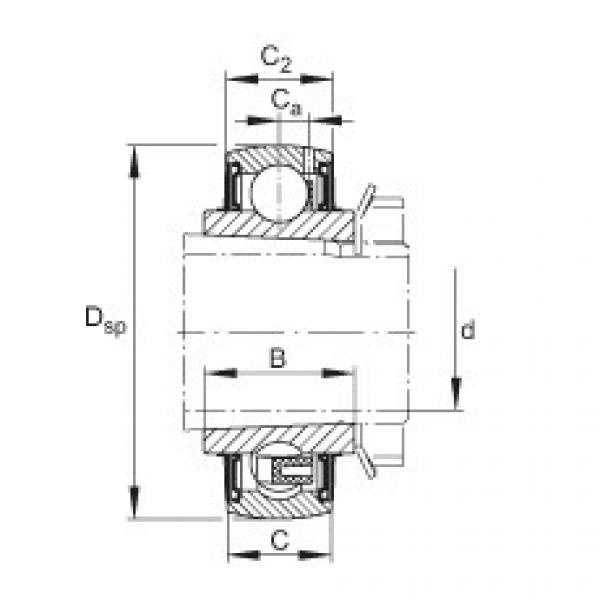 FAG Radial insert ball Bearings - UK206 #1 image