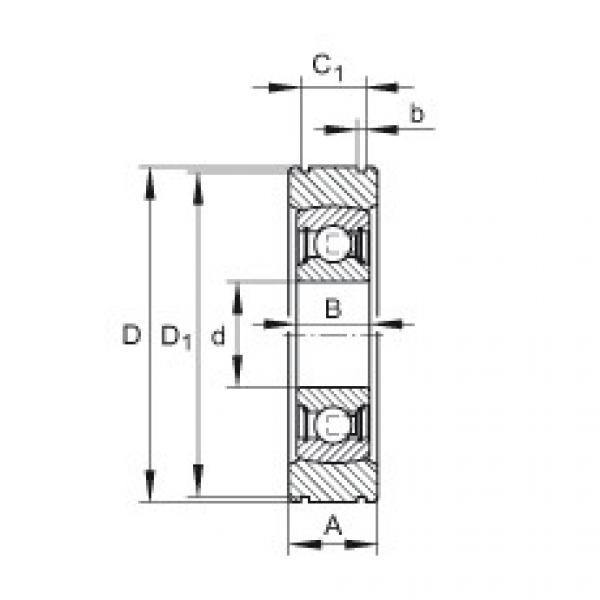 FAG Radial insert ball Bearings - BE30-XL #1 image