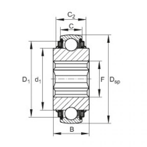 FAG Self-aligning deep groove ball Bearings - SK014-205-KTT-B-L402/70 #1 image