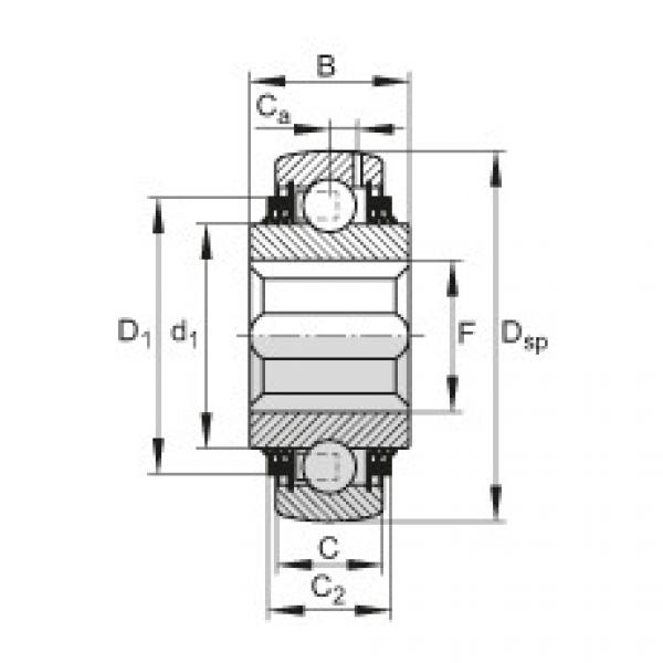 FAG Self-aligning deep groove ball Bearings - GVK109-211-KTT-B #1 image