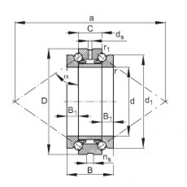 FAG Axial angular contact ball Bearings - 234406-M-SP #1 image