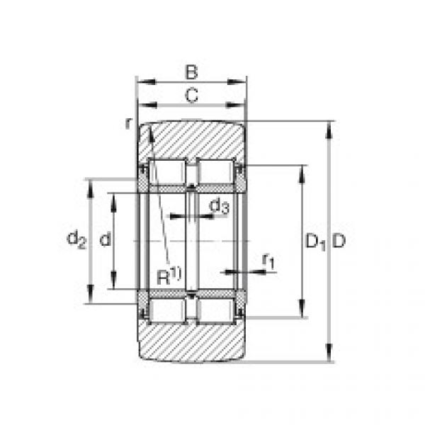 FAG Yoke type track rollers - NNTR55X140X70-2ZL #1 image