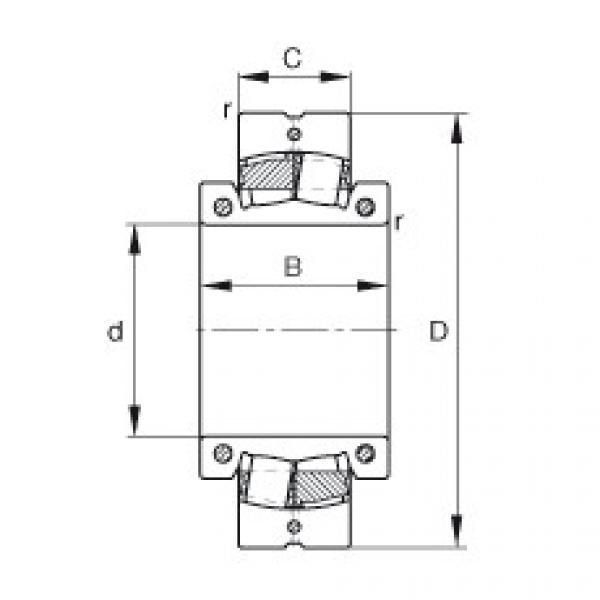 FAG Spherical roller Bearings - 222S.800 #1 image