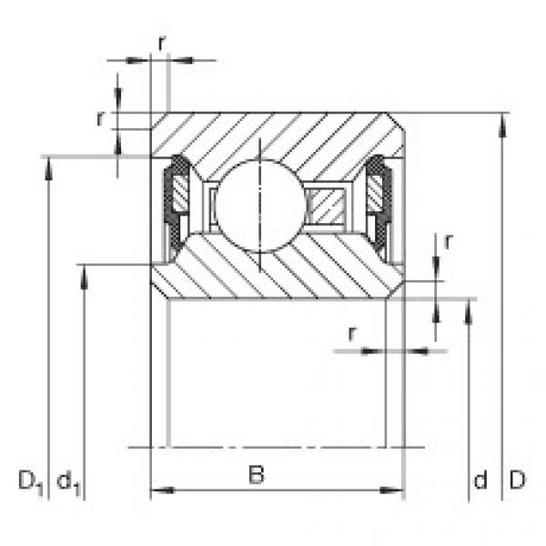 FAG Thin section Bearings - CSCU040-2RS #1 image