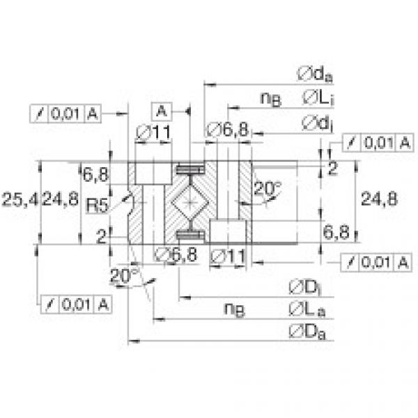 FAG Crossed roller Bearings - XSU080168 #1 image