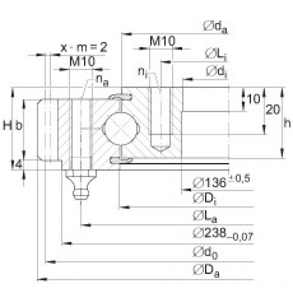 FAG Four point contact Bearings - VA140188-V #1 image