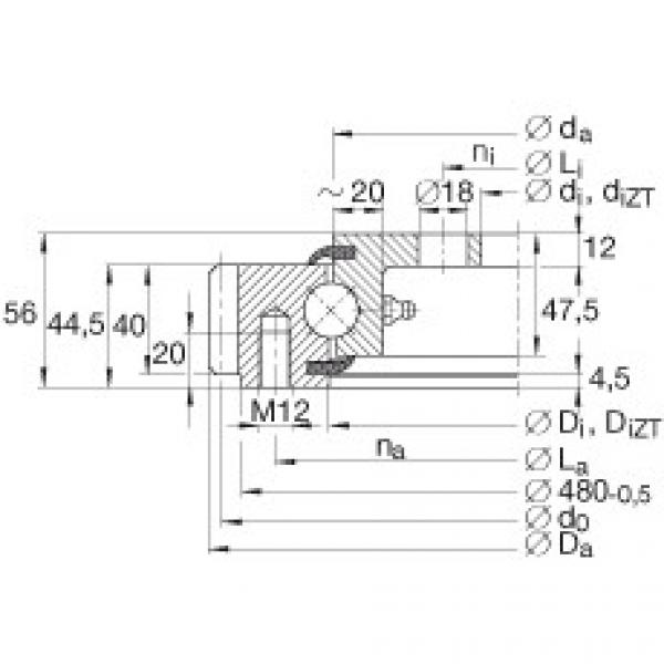 FAG Four point contact Bearings - VLA200414-N #1 image