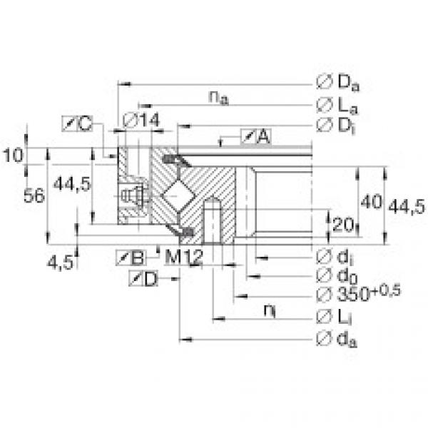 FAG Crossed roller Bearings - XSI140414-N #1 image