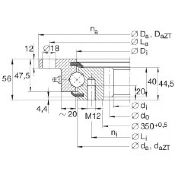 FAG Four point contact Bearings - VLI200414-N #1 image