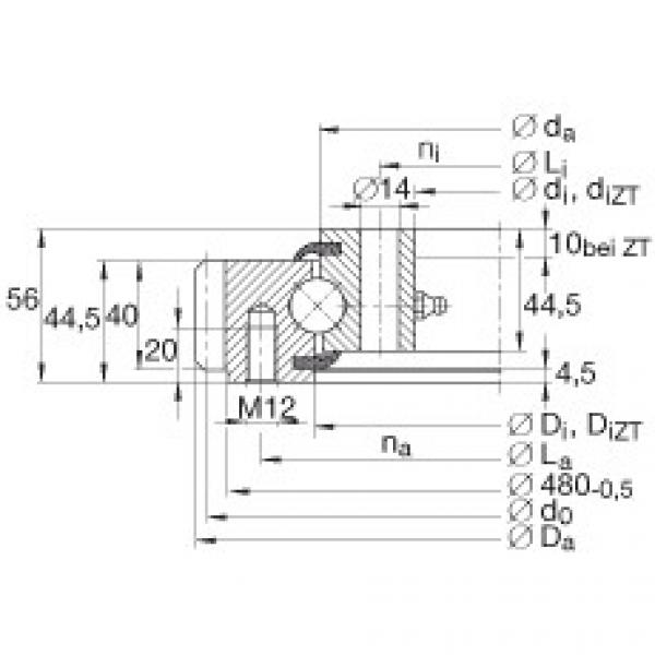 FAG Four point contact Bearings - VSA200414-N #1 image